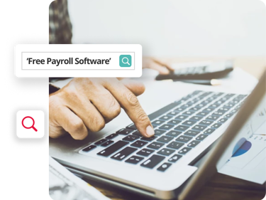 Person Searching For Free Payroll Software For Small Businesses UK