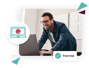 Person Trying HRIS Software Free Trial Out