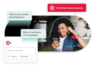 Employee Using Hr Ai Assistant To Find Information Quickly