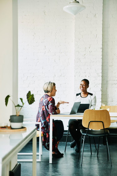 People having a meeting