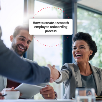 Employee being onboarded smoothly