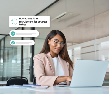 Employee using AI for smarter hiring