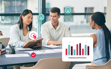 Team Conducting Probation Review Meeting