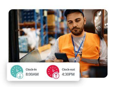 Employee Using Time Tracking Software