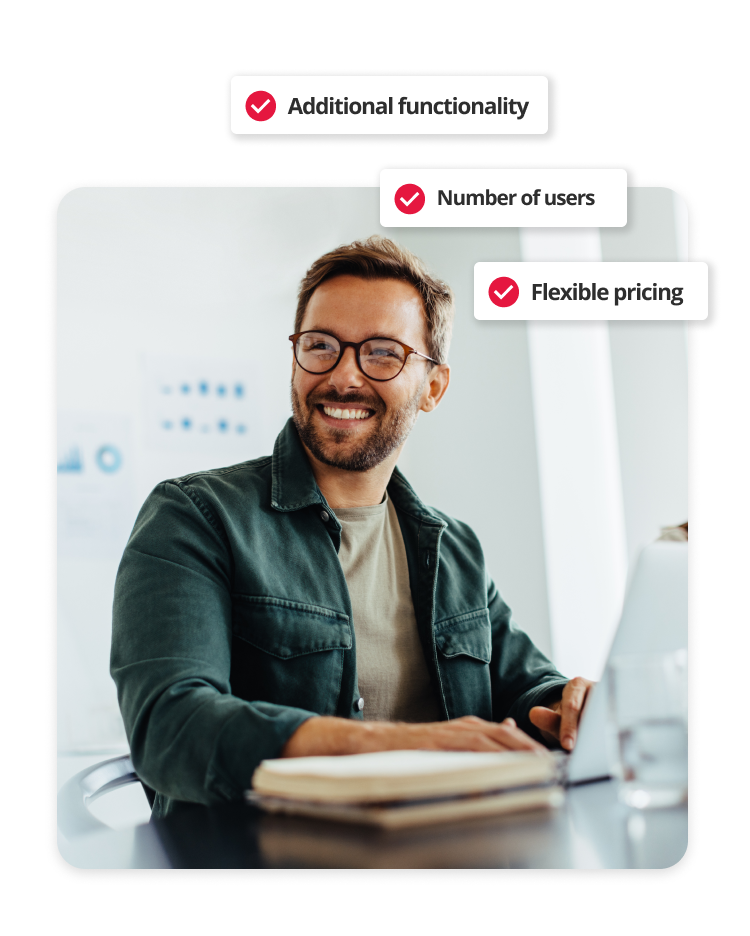 Hr Software Pricing Flexibility infographic.