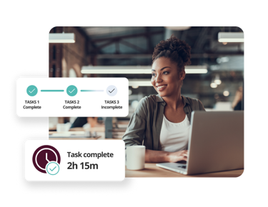 HR professional using HR task management to stay up to date on tasks and deadlines