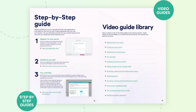 Video guide library example