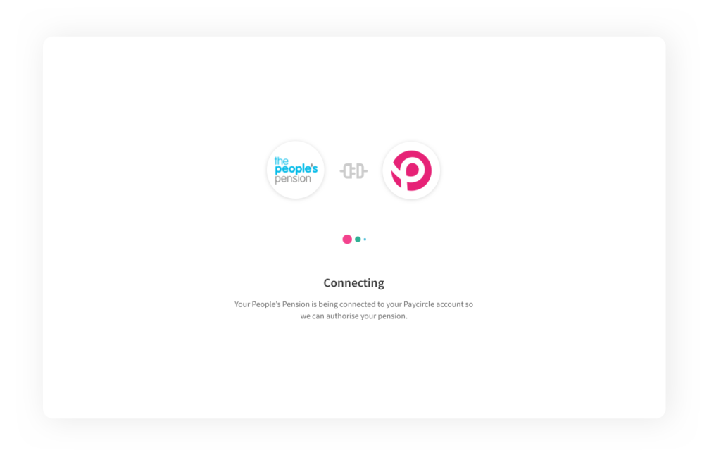 Peoples pension connecting