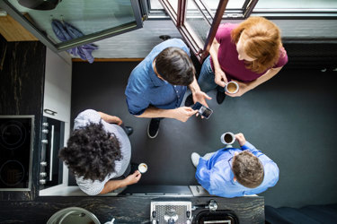 employees having coffee