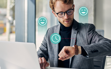 Person Looking At Watch