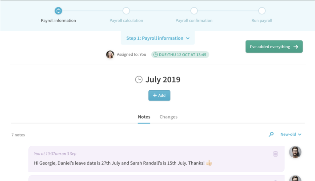 workflow example payroll
