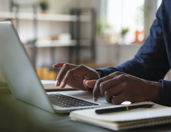 Employee researching the importance of financial planning