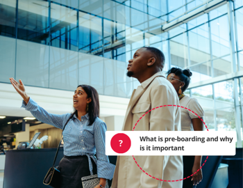 Infographic showing pre-onboarding
